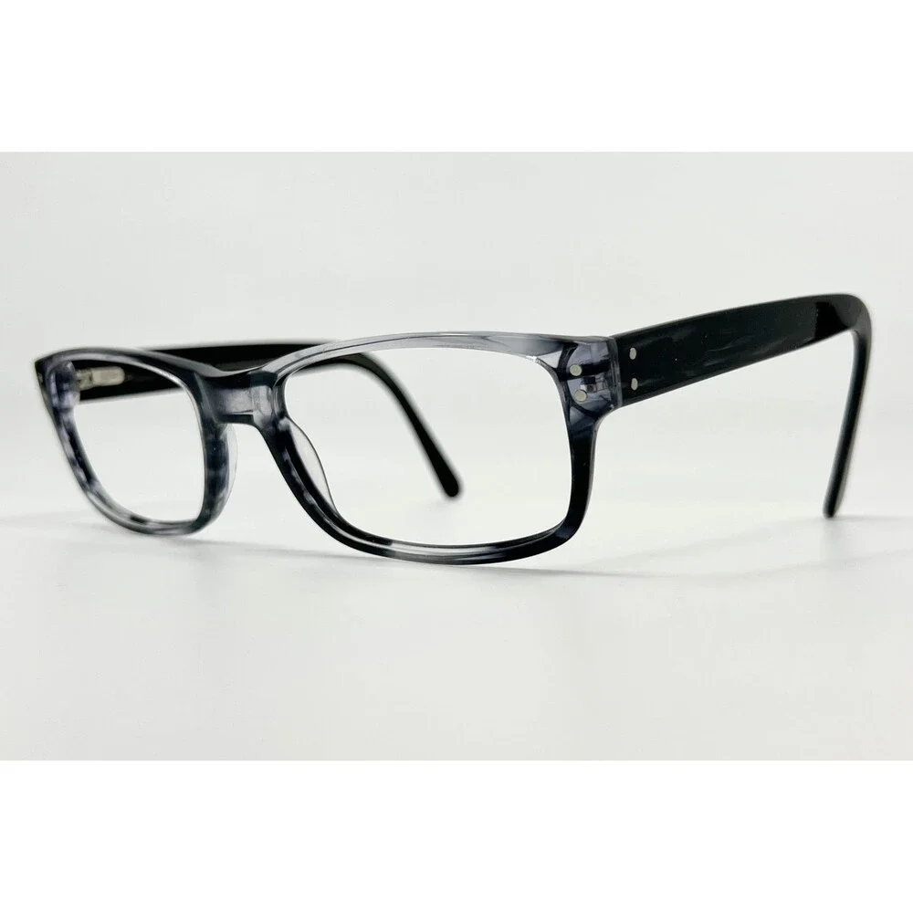 Maxx Eyewear Romeo Eyeglasses Mens Grey Marble Rectangular Frame 61-20-155